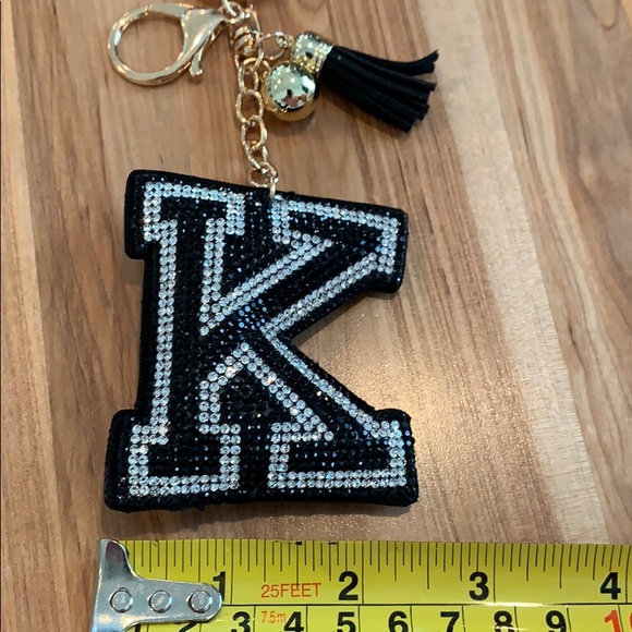 Black/White K Key Chain. - Picture 5 of 6